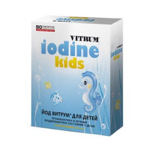 ЙОД ВИТРУМ ДЛЯ ДЕТЕЙ таблетки 100мкг N60