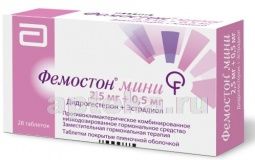 ФЕМОСТОН МИНИ 0,0025+0,0005 таблетки N28