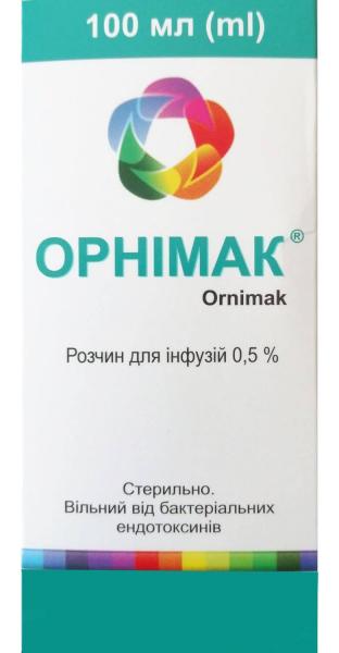ОРНИМАКС раствор для инфузий 100мл 0,5%