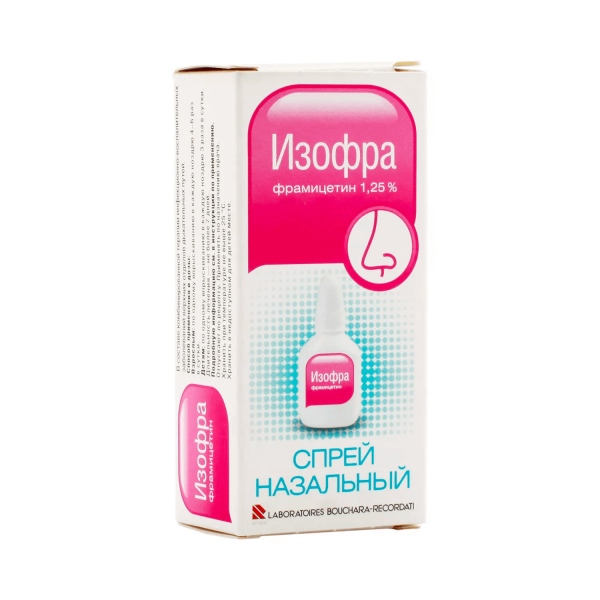 ИЗОФРА спрей 15мл 1,25%