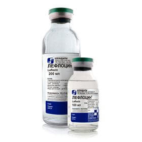 ЛЕФЛОЦИН раствор 100мл 500мг/мл