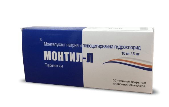 МОНТИЛ Л таблетки 10мг/5мг N30