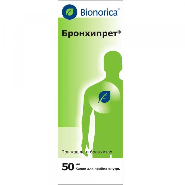 БРОНХИПРЕТ капли для приема внутрь 50мл