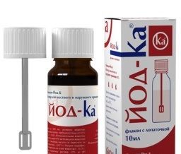 ЙОД КА С ЛОПАТОЧКОЙ 10мл 10%