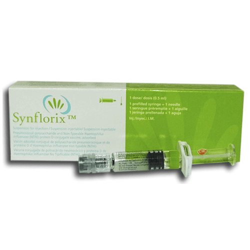СИНФЛОРИКС ВАКЦИНА ДЛЯ ПРОФИЛАКТИКИ ПНЕВМОКОККОВОЙ ИНФЕКЦИИ суспензия 1,0мл N100