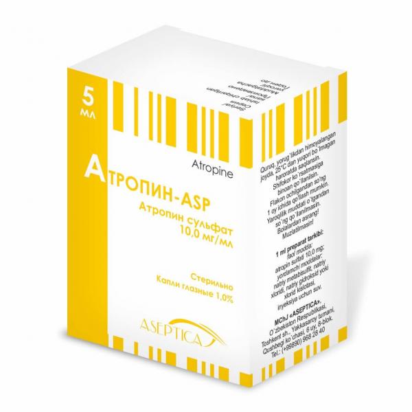 АТРОПИН ASP капли глазные 5мл 1%