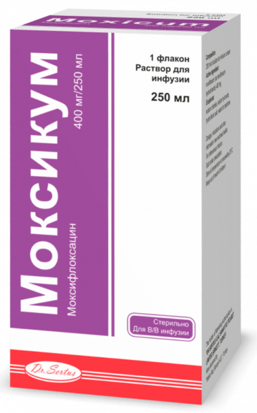МОКСИКУМ раствор для инфузий 250мл 400мг/250мл