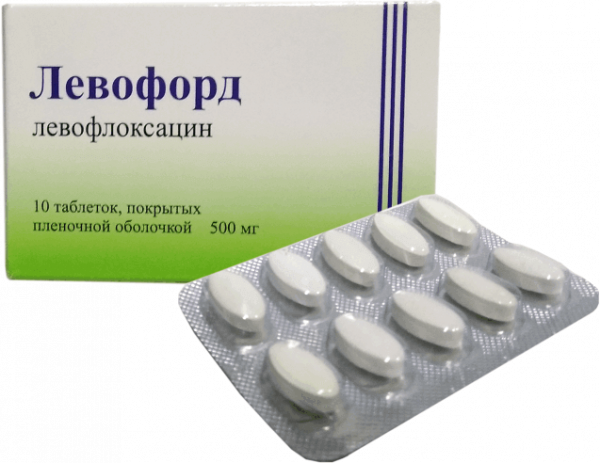 ЛЕВОФОРД таблетки 500мг N10