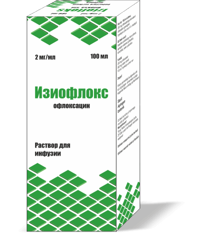 ИЗИОФЛОКС раствор для инфузий 100мл 2мг/мл