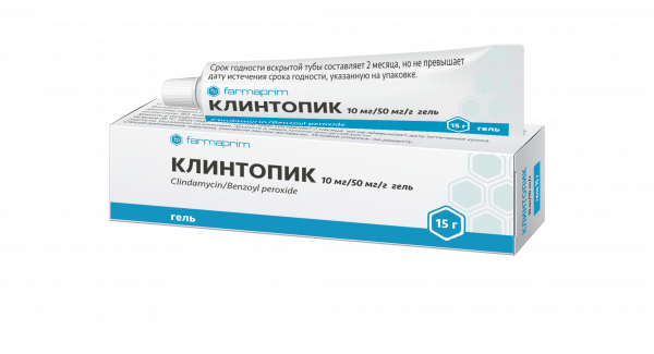 КЛИНТОПИК гель 10мг/50мг 15г