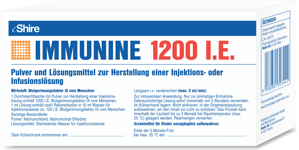 ИММУНИН лиофилизат 1200МЕ