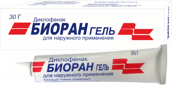 БИОРАН гель 15г