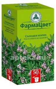 СОЛОДКИ КОРНИ сырье 50г