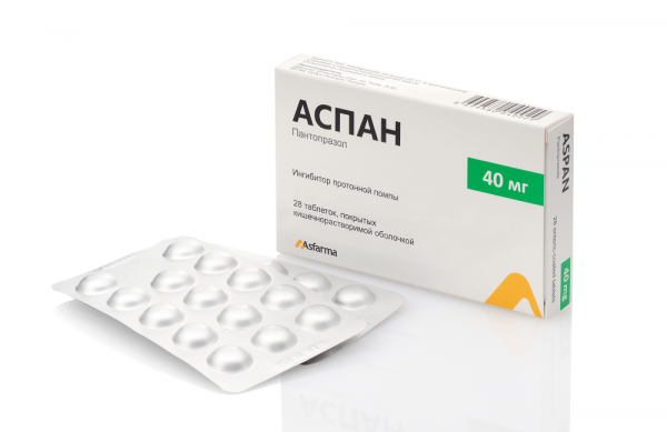 АСПАН таблетки 40мг N28