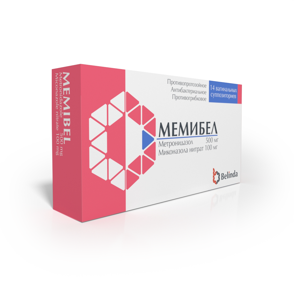 МЕМИБЕЛ-Л суппозитории 750мг/200мг/100мг N7