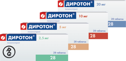ДИРОТОН таблетки 20мг N28