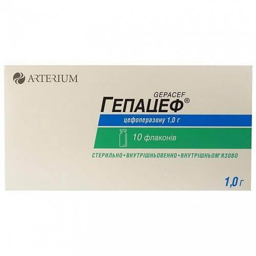 ГЕПАЦЕФ порошок 1,0г N10