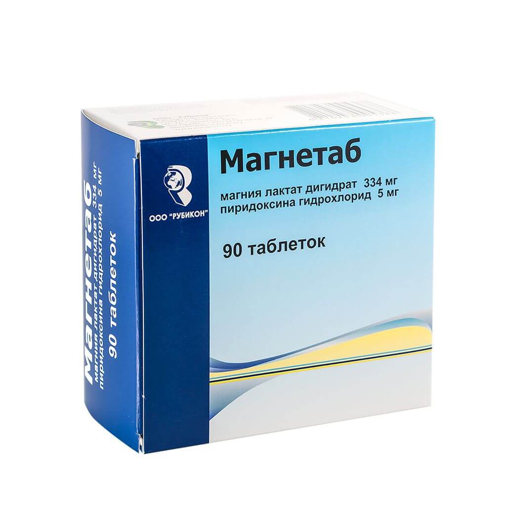 МАГНЕТАБ 334мг/5мг N90