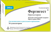 ФЕРТИГЕСТ суппозитории 200мг N10