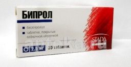 БИПРОЛ 0,0025 таблетки N30