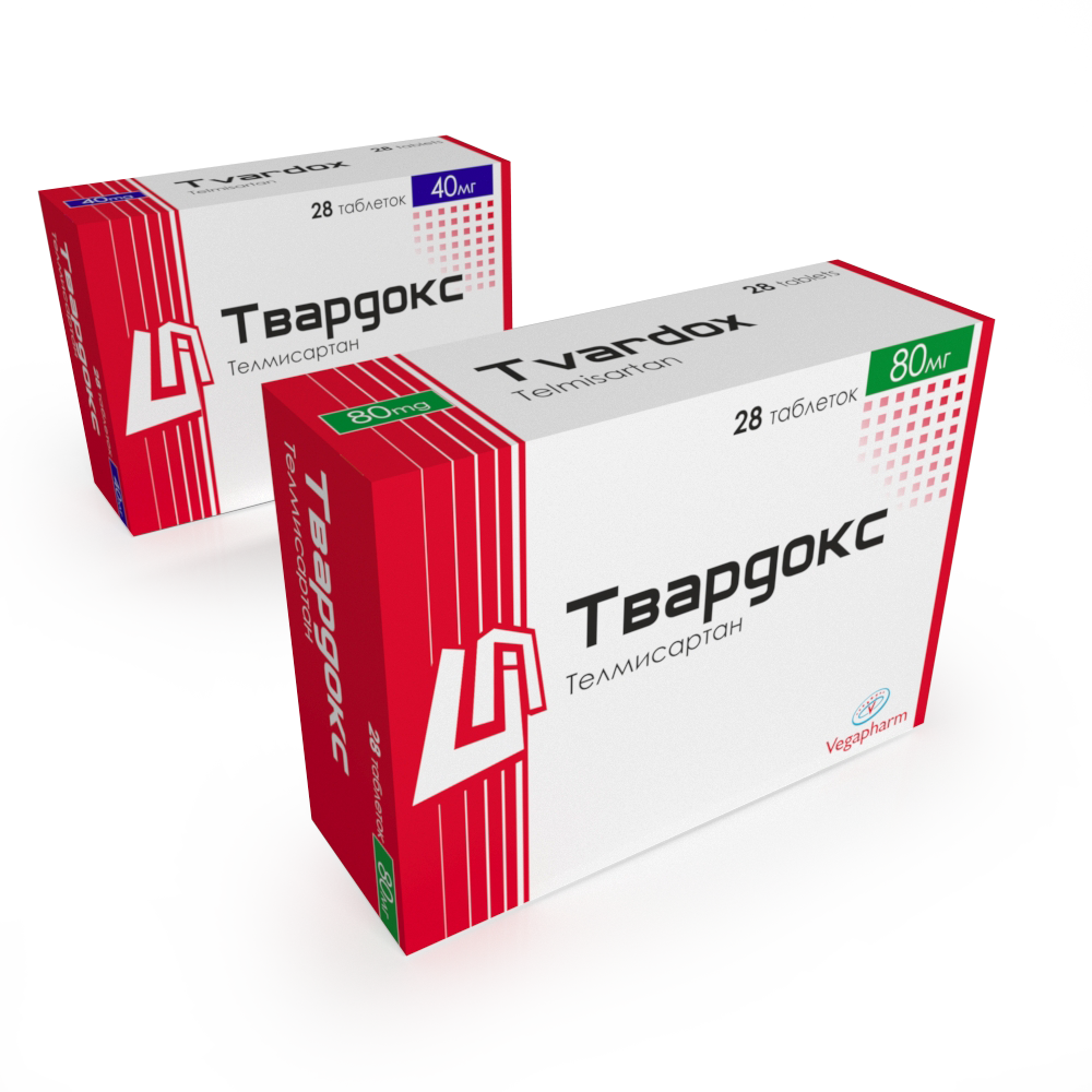 ТВАРДОКС Н80 таблетки 80мг/12,5мг N28