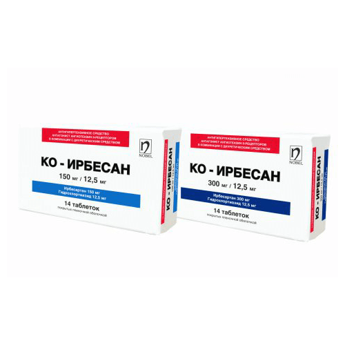 КО ИРБЕСАН таблетки 300мг N14