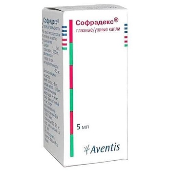 СОФРАДЕКС капли глазные и ушные 5мл