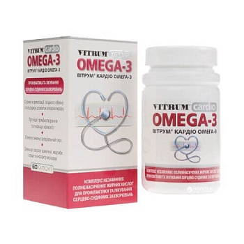 ВИТРУМ КАРДИО ОМЕГА 3 капсулы N60