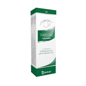 ТАМЕКРАЗ мазь 5 г 3 мг/г+1 мг/г
