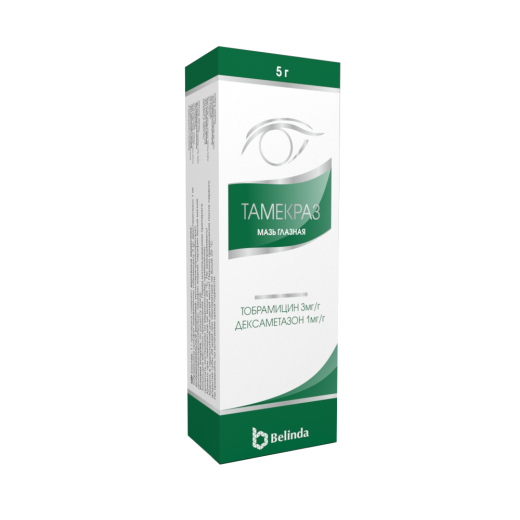 ТАМЕКРАЗ мазь 5 г 3 мг/г+1 мг/г
