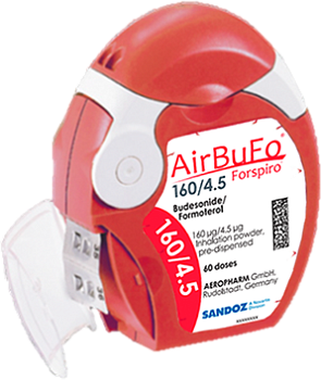 ЭРБУФО ФОРСПИРО порошок 160 мкг/4,5 мкг 60 доз