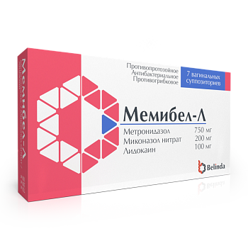 МЕМИБЕЛ суппозитории 500мг/100мг N14