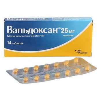 ВАЛЬДОКСАН таблетки 25мг N28