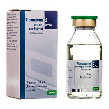 ЛЕВАКСЕЛА раствор для инфузий 100мл 5мг/мл N1