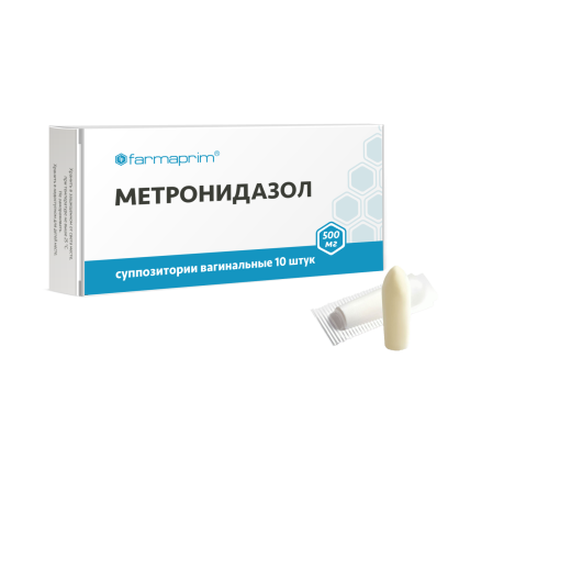 МЕТРОНИДАЗОЛ суппозитории 500мг N10