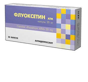 ФЛУОКСЕТИН ATM капсулы 20мг N20