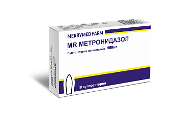 MR МЕТРОНИДАЗОЛ суппозитории 250мг N10
