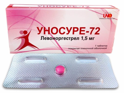 УНОСУРЕ 72 таблетки 1,5мг N20
