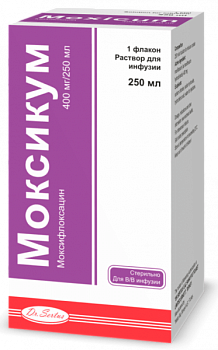 МОКСИКУМ раствор для инфузий 250мл 400мг/250мл
