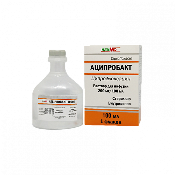 АЦИПРОБАКТ раствор для инфузий 200мг/100мл 100мл N1