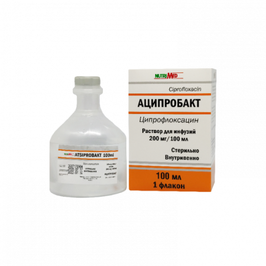 АЦИПРОБАКТ раствор для инфузий 200мг/100мл 100мл N1