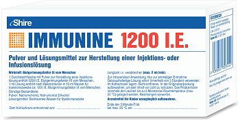 ИММУНИН лиофилизат 1200МЕ