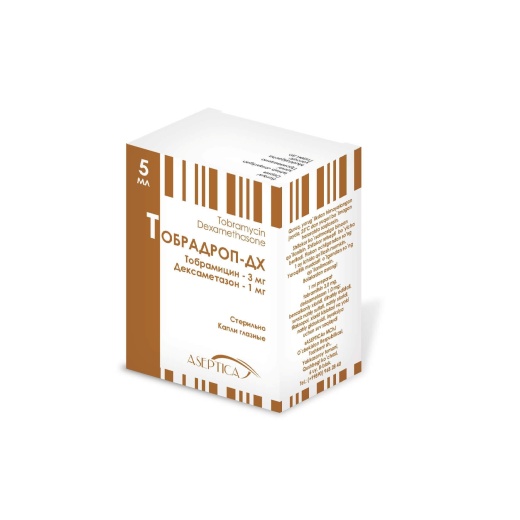 ТОБРАДРОП ДХ капли глазные 5мл