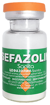 ЦЕФАЗОЛИН SANITA PHARMA порошок 1,0г N1