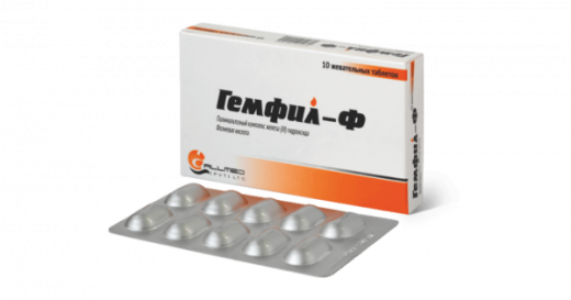 ГЕМФИЛ Ф таблетки жевательные N10