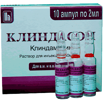 КЛИНДАСОН раствор для инъекций 4мл 150мг/мл N5