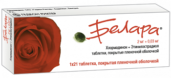 БЕЛАРА таблетки 2мг/0,03мг N21