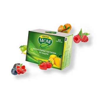 ДОКТОР МОМ пастилки со вкусом лимона N20