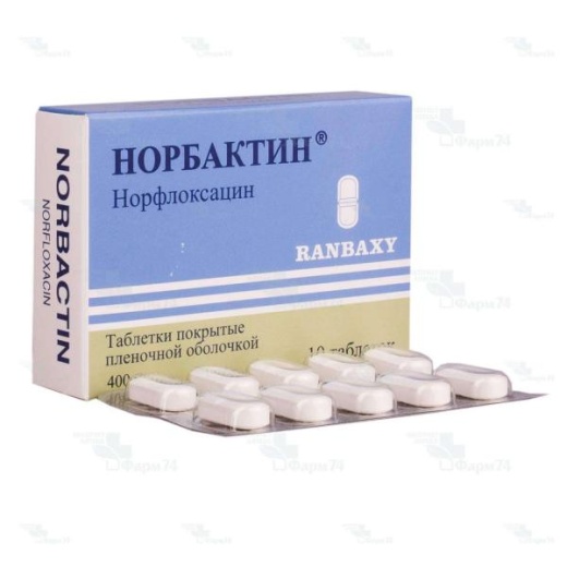 НОРБАКТИН 0,4 таблетки N10
