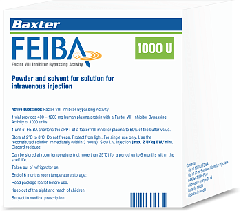 ФЕЙБА лиофилизат 1000ЕД